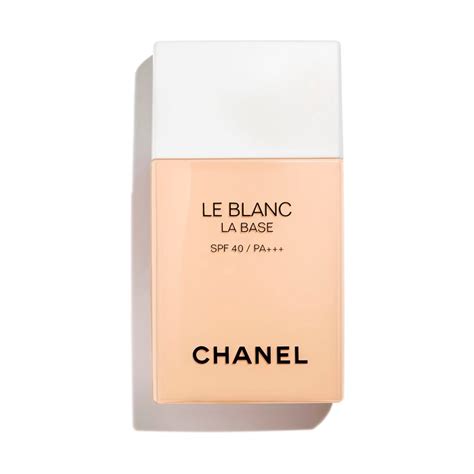 chanel le blanc la base spf 40|CHANEL (LE BLANC LE BASE) Correcting Brightening Makeup .